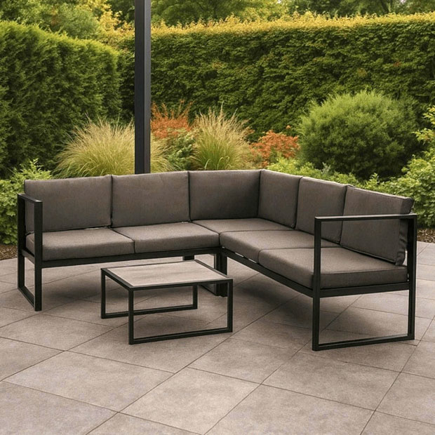 Wizualizacja z zestawem ogrodowym Meduro