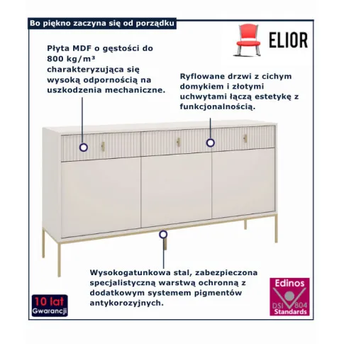 kaszmirowa komoda Lelono 3X