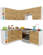 Nowoczesne meble kuchenne dąb craft - Voku w sklepie Edinos.pl