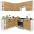 Nowoczesne meble kuchenne dąb craft - Voku