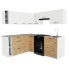 Nowoczesne meble kuchenne dąb artisan + biały - Voku