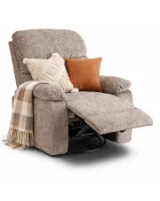 Beżowy fotel rozkładany z funkcją relax - Uden 3X w sklepie Edinos.pl