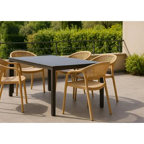 Wizualizacja krzesła beżowego na taras Tuzo