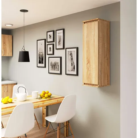 Wizualizacja szafki wiszącej dąb sonoma do salonu  Elva