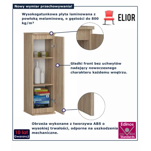 Wisząca szafka  do salonu w kolorze dąb sonoma Elva