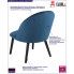 Fotografia Tapicerowany welurowy fotel Milmo - niebieski z kategorii Wyjątkowe i eleganckie fotele welwetowe 