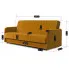 nowoczesna musztradowa sofa Sfondi