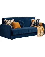 Granatowa elegancka sofa welurowa - Sfondi w sklepie Edinos.pl