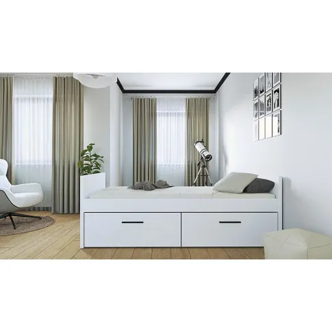 Wizualizacja  białej klasycznej  szuflady Mizz 7X