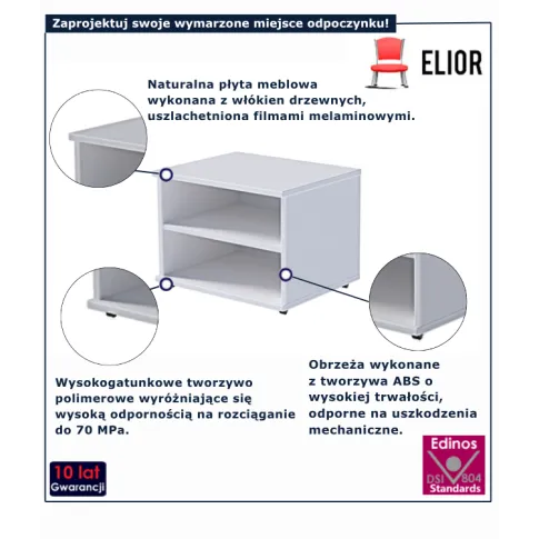 Klasyczna biała  szafka Mizz 8X