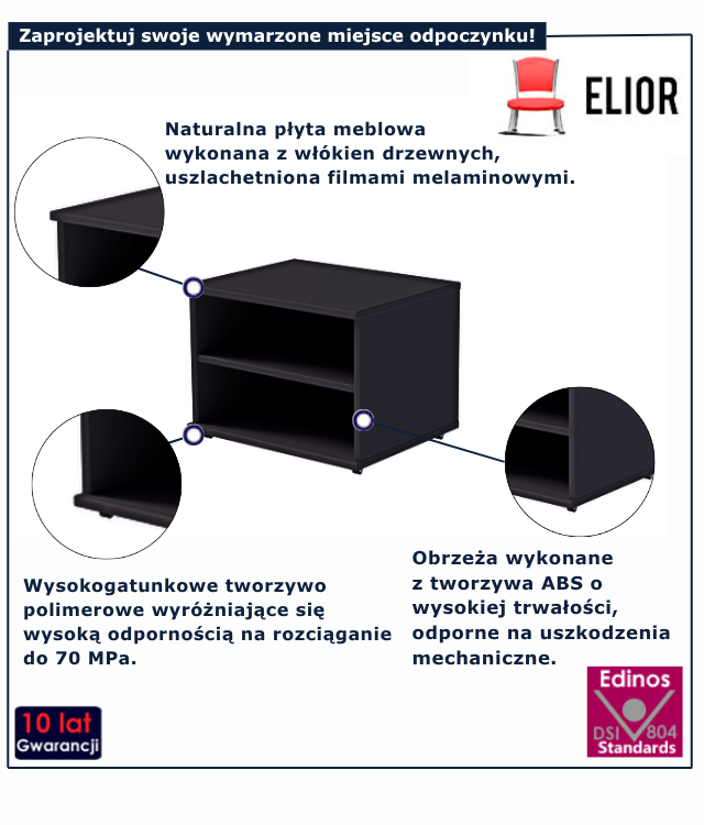 Szafka biała Mizz 8X