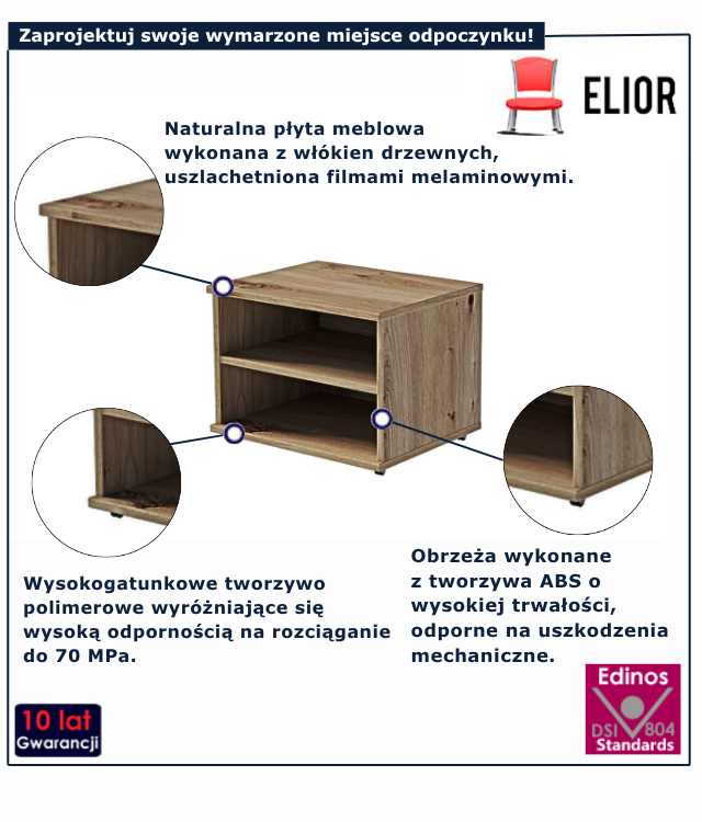 Szafka biała Mizz 8X