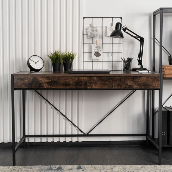 minimalistyczne biurko z 2 szufladami do gabinetu Betris