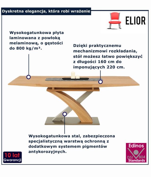 stół lakierowany Nomer