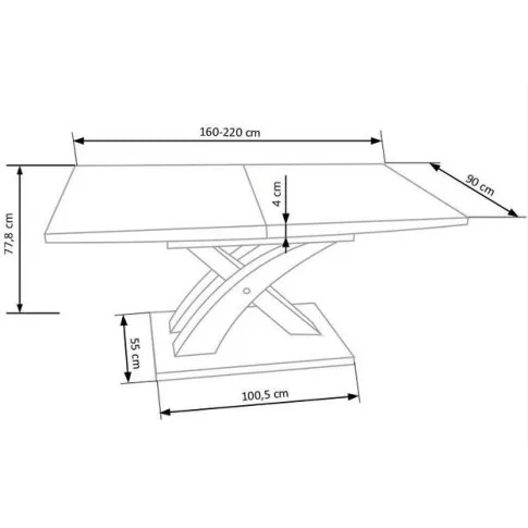 Szczegółowe zdjęcie nr 4 produktu Rozkładany stół Nomer 2X - dąb złoty