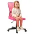 Różowy fotel obrotowy młodzieżowy - Rana 10X