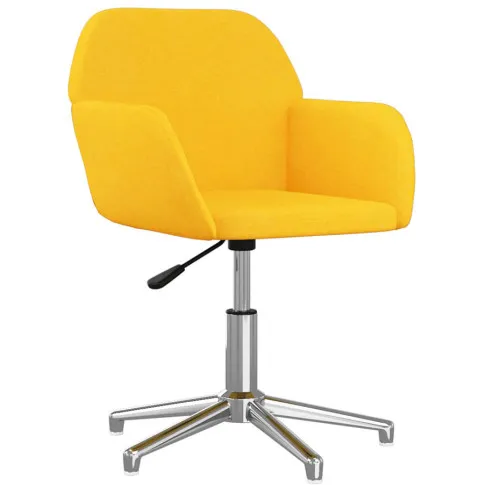 Żółte krzesło obrotowe do biura  Rush