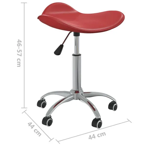 Wymiary taboretu w kolorze czerwone wino Movo