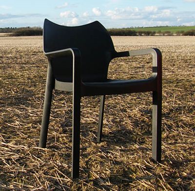 Wygodne krzesło Nolen - czarne