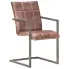 Krzesło w kolorze  brązowym na płozach   Flix