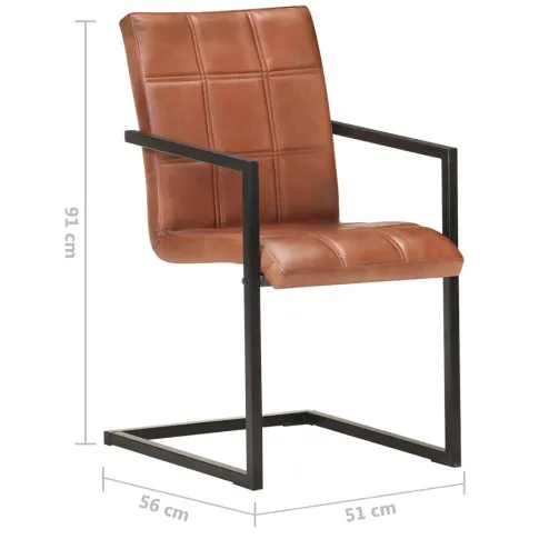 Wymiary  krzesła na płozach Flix