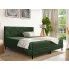 Sypialnia z zielonym łóżkiem Riessa