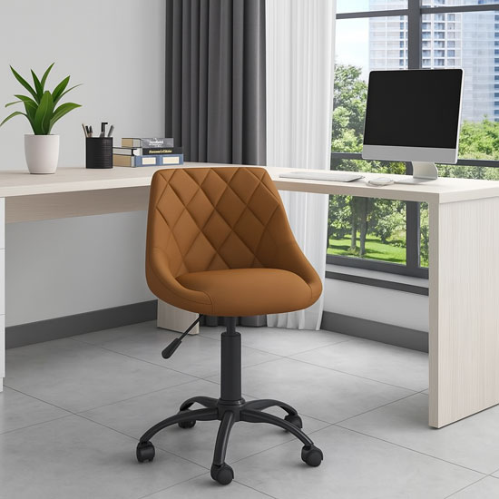 Jasnoszary minimalistyczny fotel obrotowy Logido