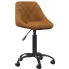 Brązowy fotel obrotowy do biura - Logido