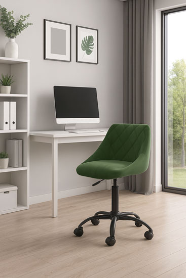 Jasnoszary minimalistyczny fotel obrotowy Logido