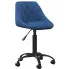 Niebieski fotel obrotowy do biura - Logido