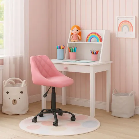 Wizualizacja fotela w kolorze różowy Logido