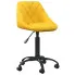 Obrotowy fotel musztardowy Logido