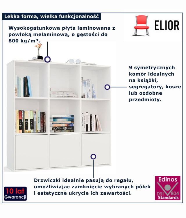 Nowoczesny regal biurowy Kedi