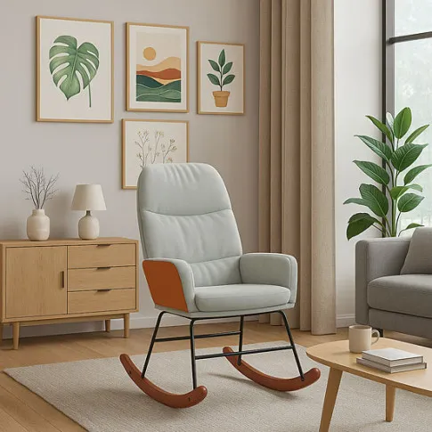 Wizualizacja krzesła w kolorze jasnoszarym Ulli