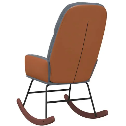 Tył obicia fotela bujanego ciemnoszarego Ulli