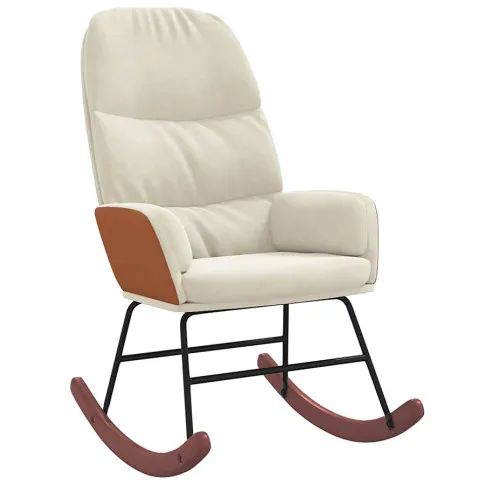 Fotel bujany do salonu kremowy Ulli