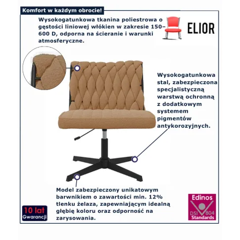  Fotel w kolorze beżowym Fury