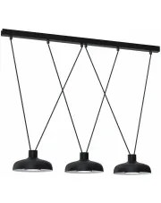 Czarna loftowa lampa wisząca led - K610-Segro w sklepie Edinos.pl