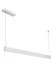 Biała podłużna lampa wisząca - K611-Segro w sklepie Edinos.pl