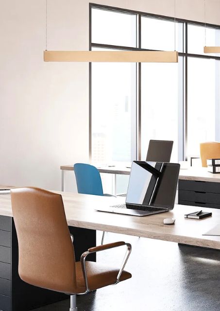 Lampa wisząca led beżowa - K611-Sergo