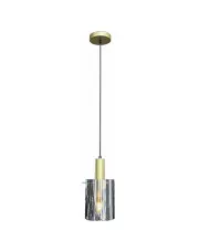 Złota lampa wisząca z metalu - K612-Arneco w sklepie Edinos.pl