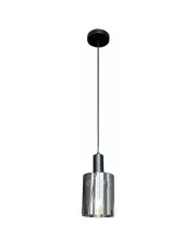 Czarna lampa wisząca ze szklanym kloszem - K612-Arneco w sklepie Edinos.pl