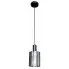 Czarna lampa wisząca ze szklanym kloszem - K612-Arneco