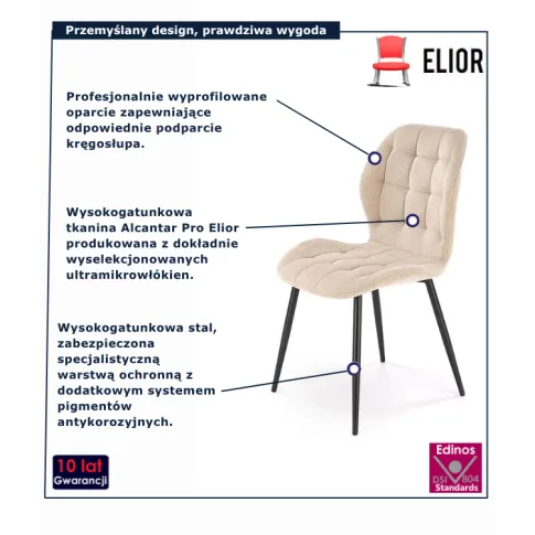 Krzesło w kolorze beżu Luremo
