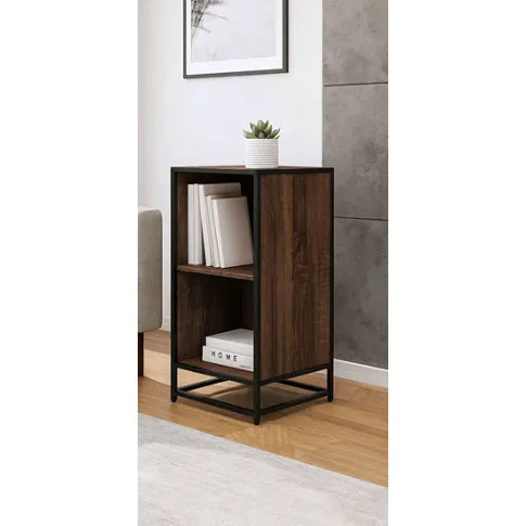 Wizualizacja regału w kolorze brązowy dąb Shevo 3X