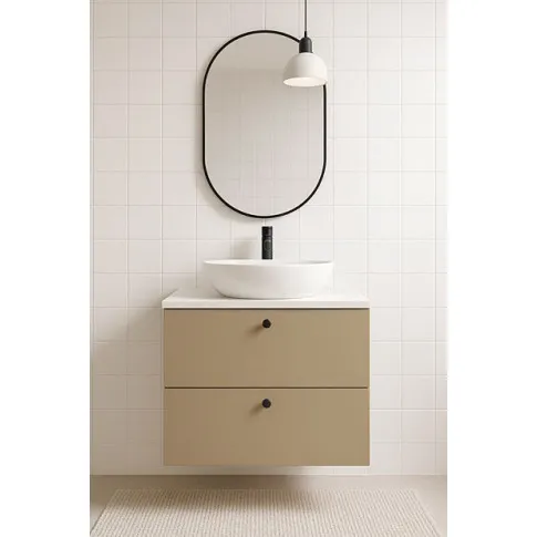 Zdjęcie szafka pod umywalkę ciemny róż + marmur Tavesi 4X | Edinos.pl