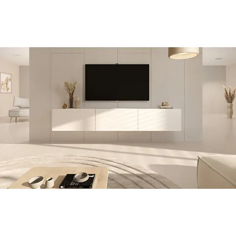 Wizualizacja białej szafki RTV Berloni 4X