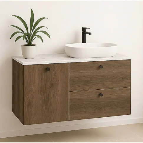 Wizualizacja z szafka w kolorze orzech Tavesi 8X