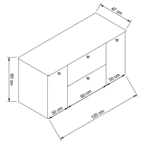 Wymiary szafki Tavesi 9X