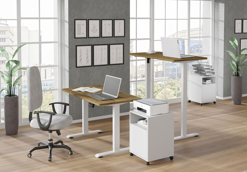 Wizualizacja biurka Nue 3X